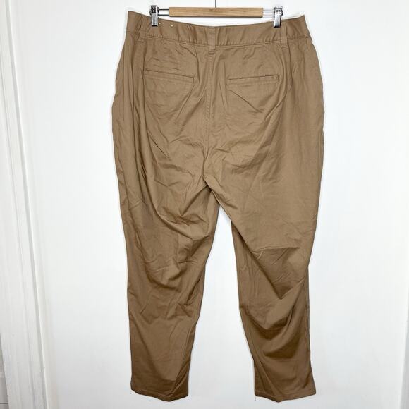 Lane Bryant Straight Leg Chino Pants Khaki Tan Womens Size 18 Career Neutral - Picture 4 of 6